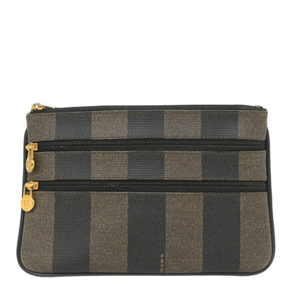 Fendi Pequin Zip Clutch Tobacco 1 of 13