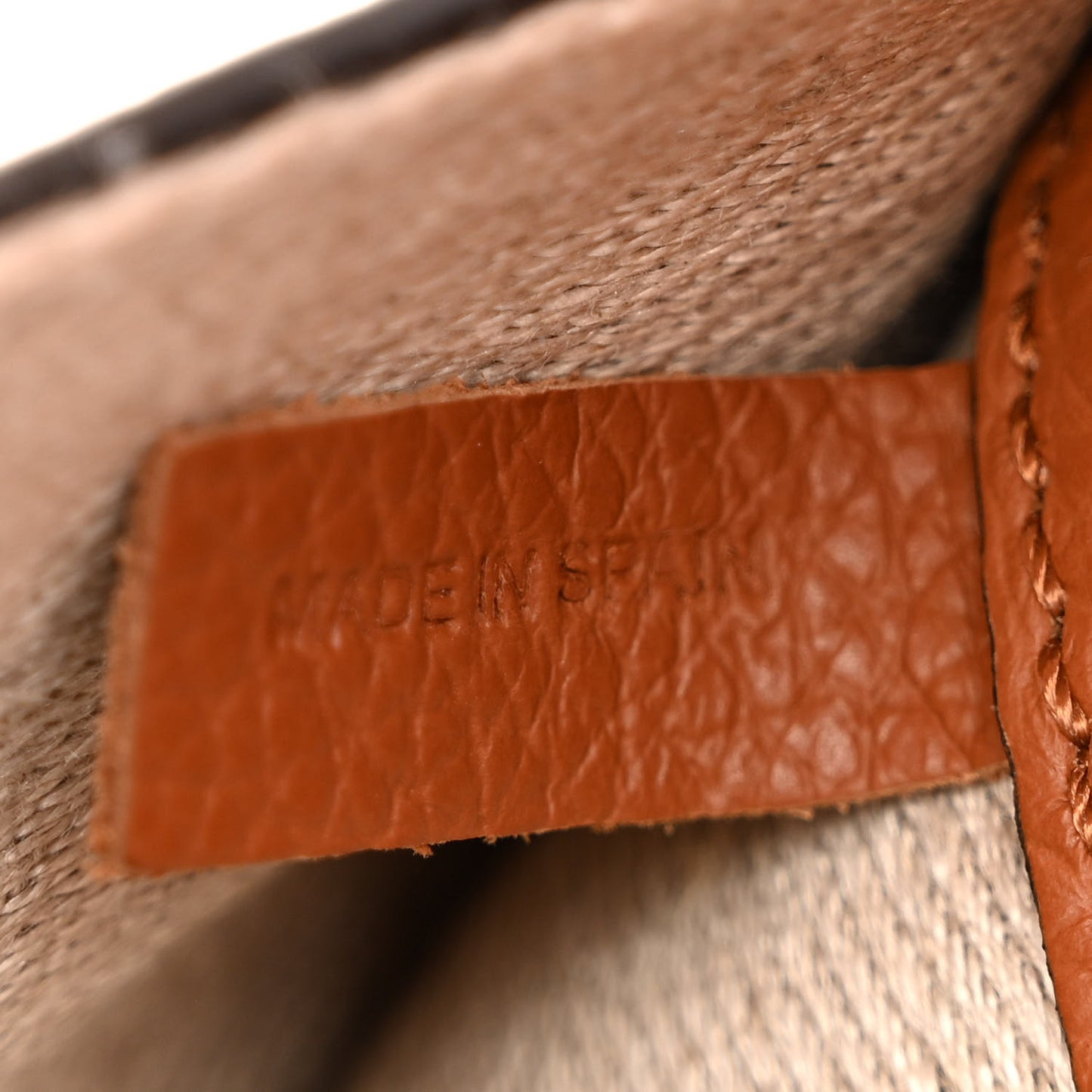 Raffia Small Grain Calfskin Medium Marcie Basket Tan