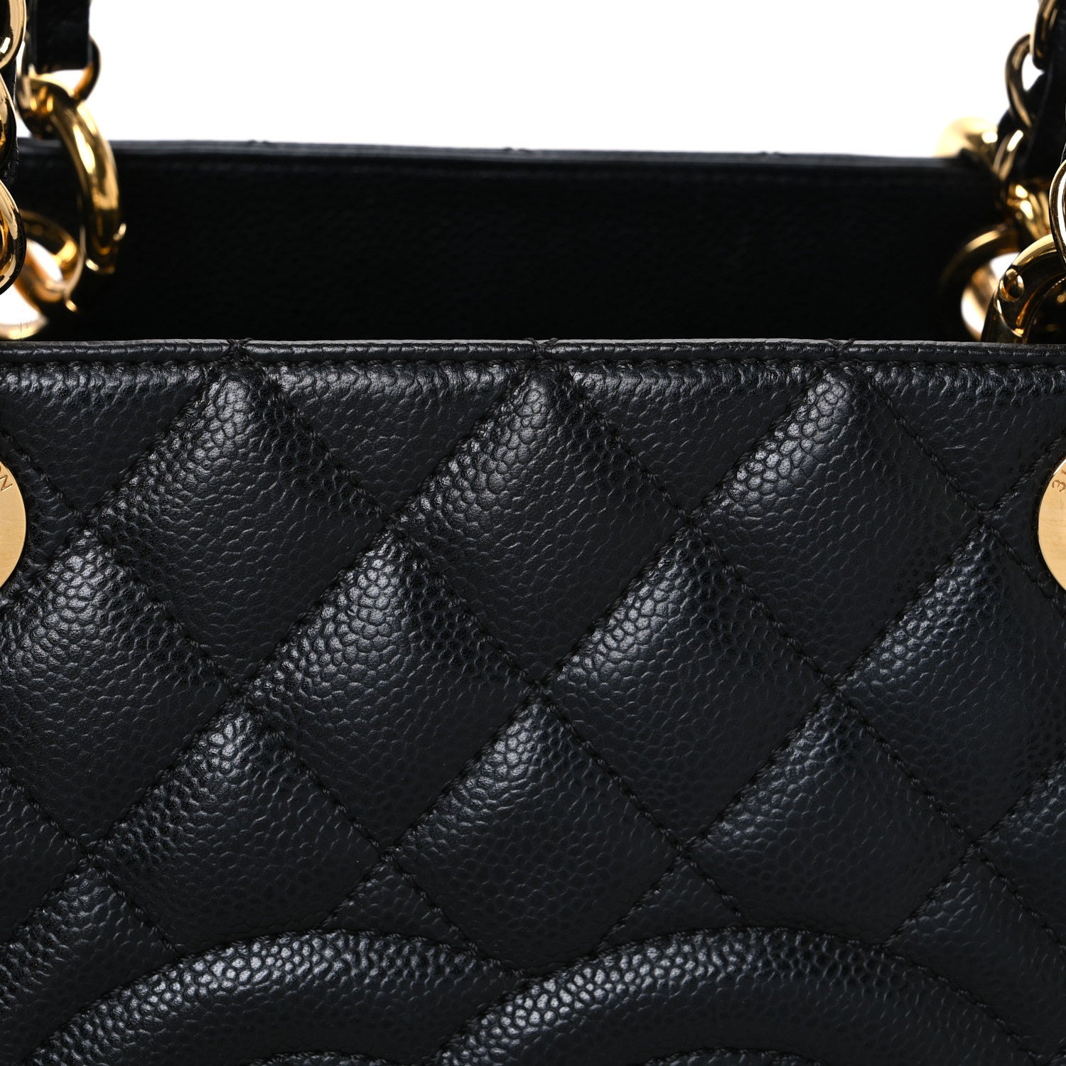 Chanel Caviar Quilted Grand Shopping Tote GST Black 9 of 13