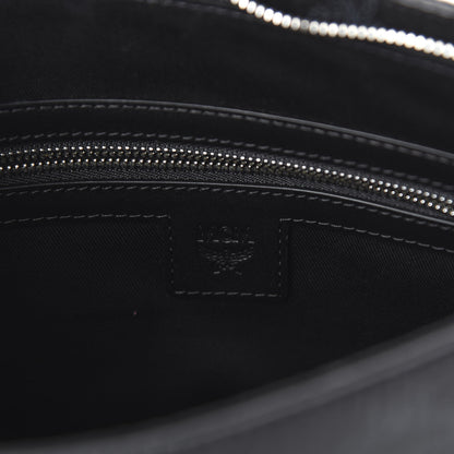 MCM Visetos Medium Zip Pouch Black 8 of 9