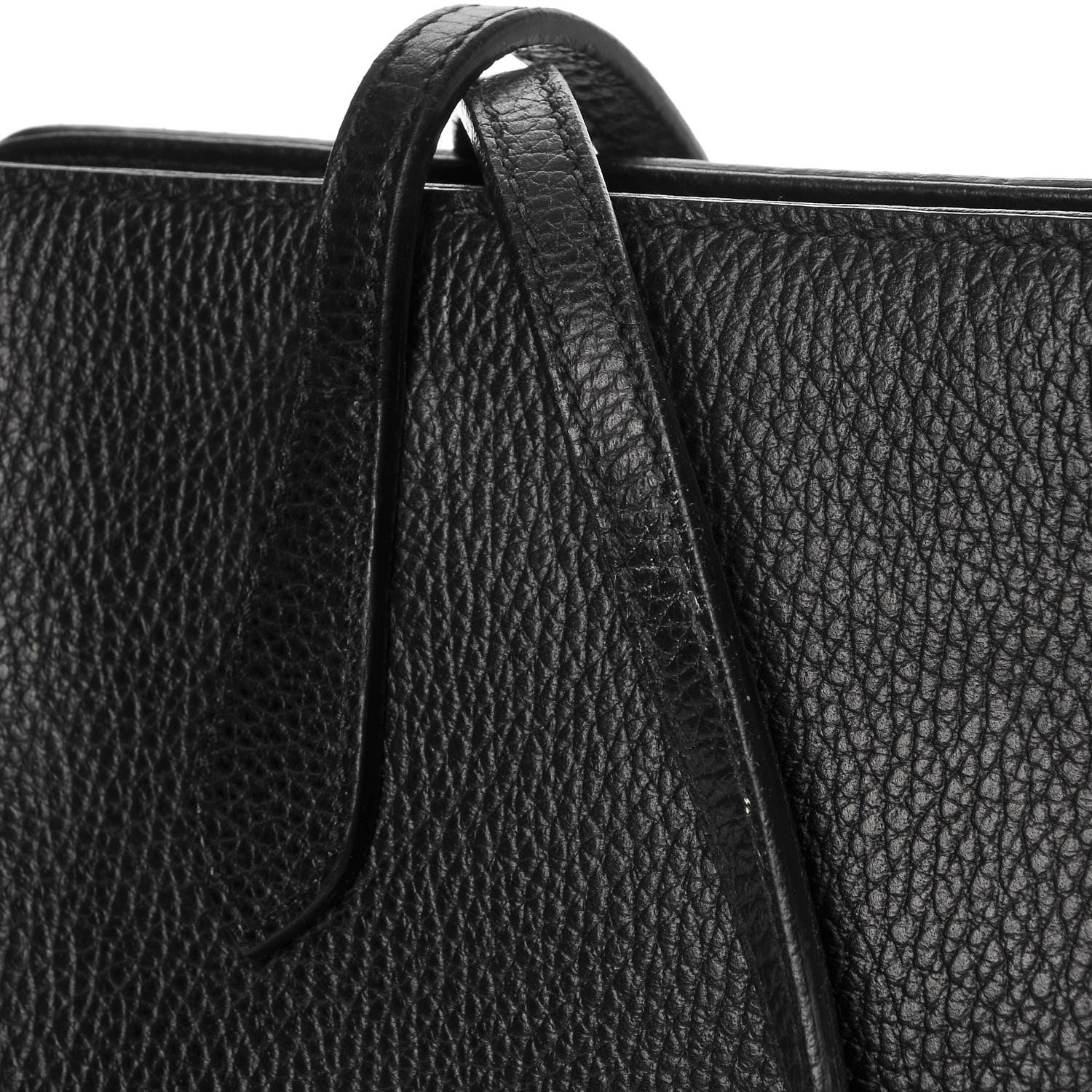 Gucci Pebbled Calfskin Small Swing Tote Black 8 of 9