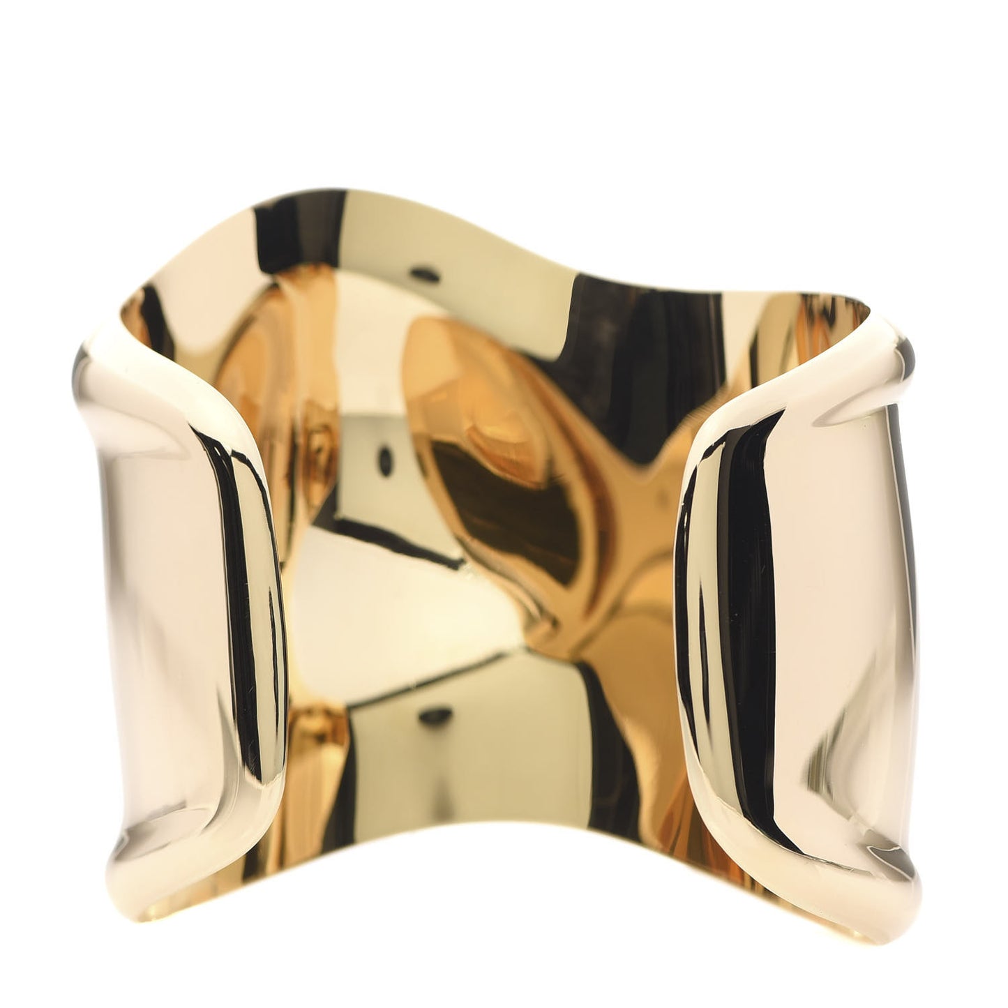 18K Yellow Gold Medium Right Wrist Bone Cuff Bracelet