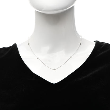 Roberto Coin 18K White Gold Diamond .23ctw Diamonds By The Inch Five Station Necklace 2 of 5