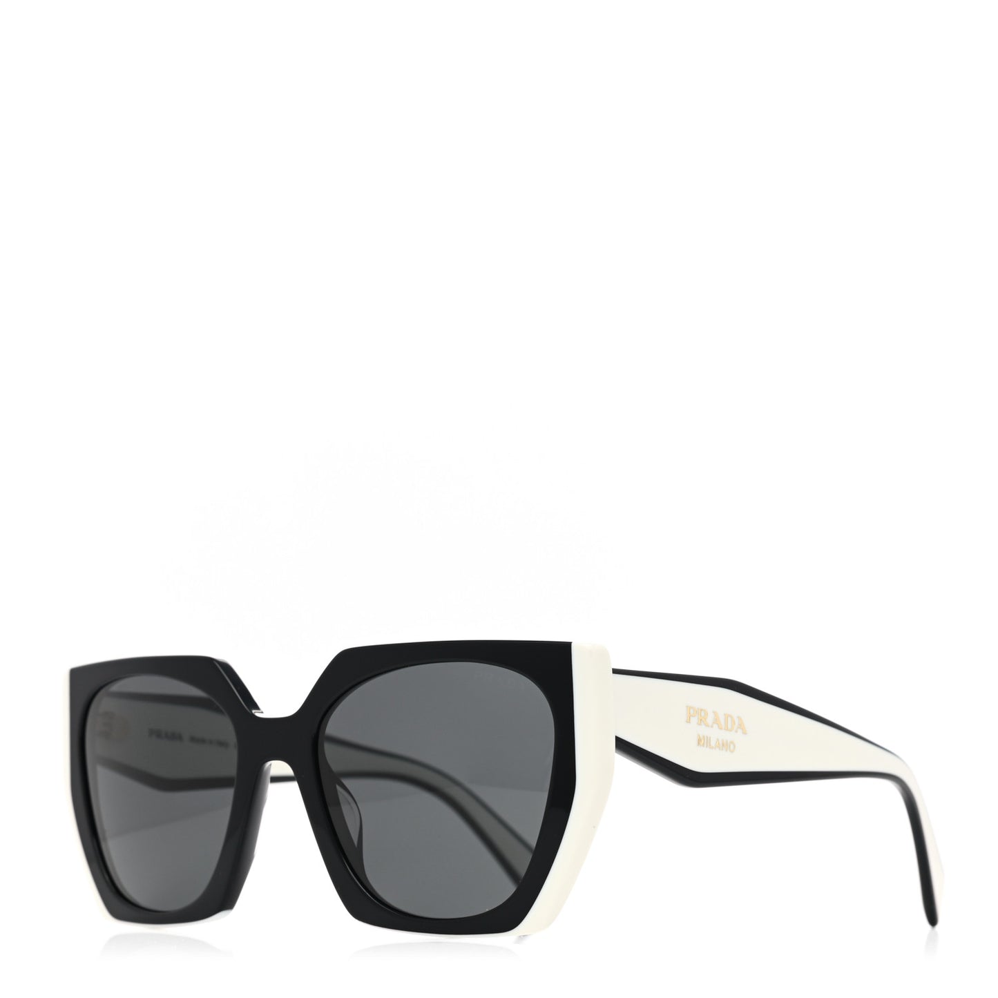 Acetate Sunglasses SPR 15W Black White
