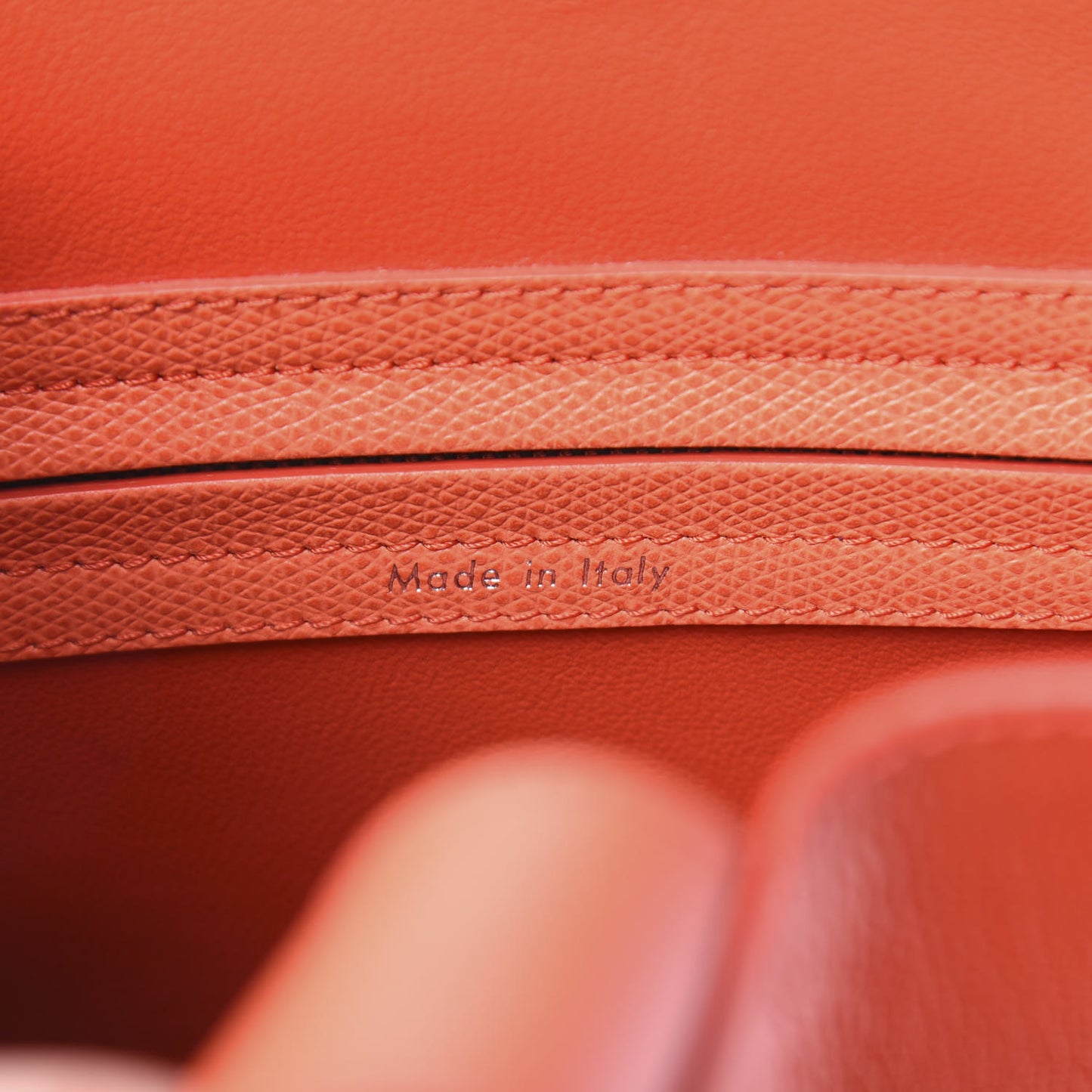 Grained Calfskin Medium Phantom Luggage Coral