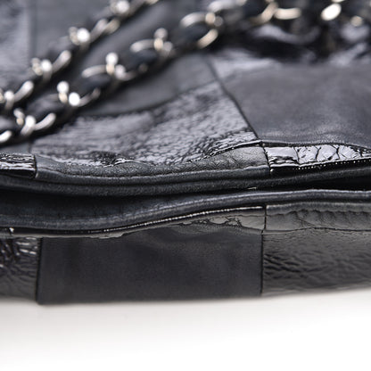 Chanel Patent Patchwork Large Brooklyn Tote Black 7 of 16