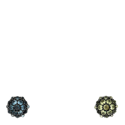 David Yurman Sterling Silver Peridot Blue Topaz Cable Berries Earrings 1 of 4