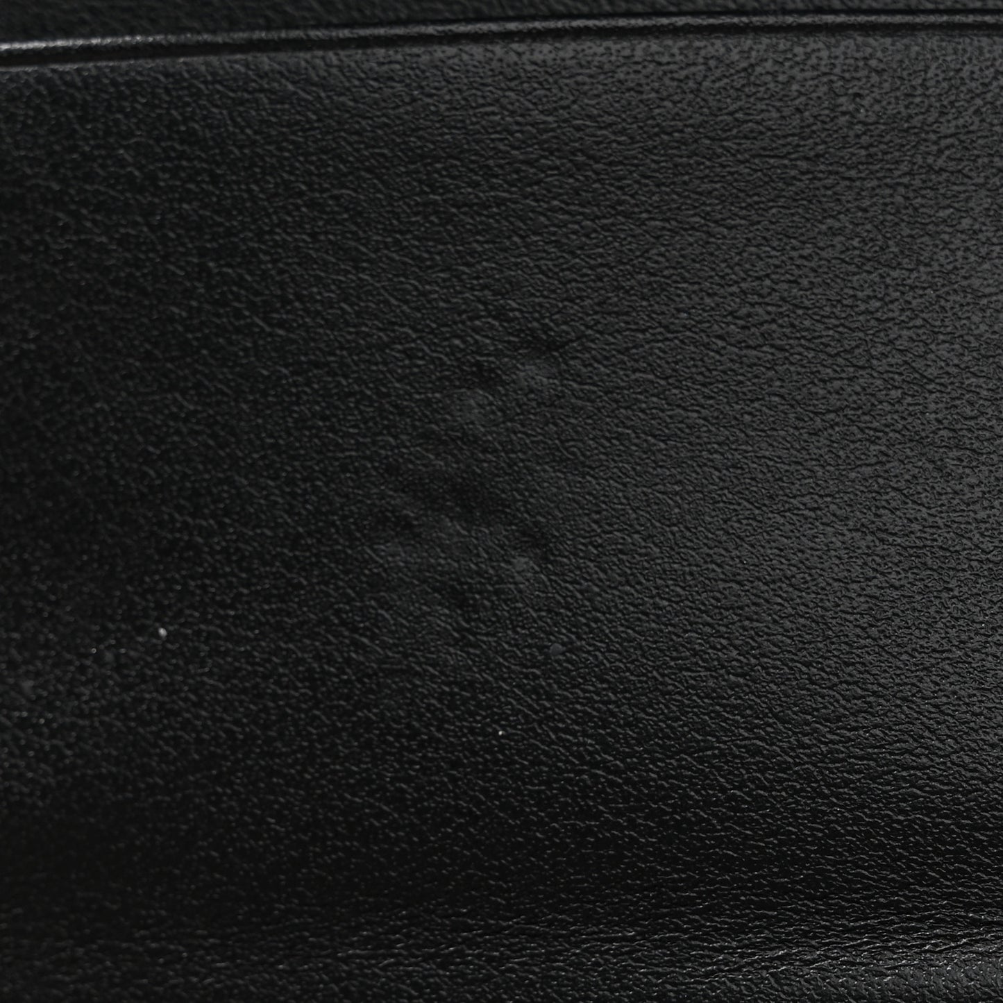 Shiny Calfskin Small Triomphe Wallet Black