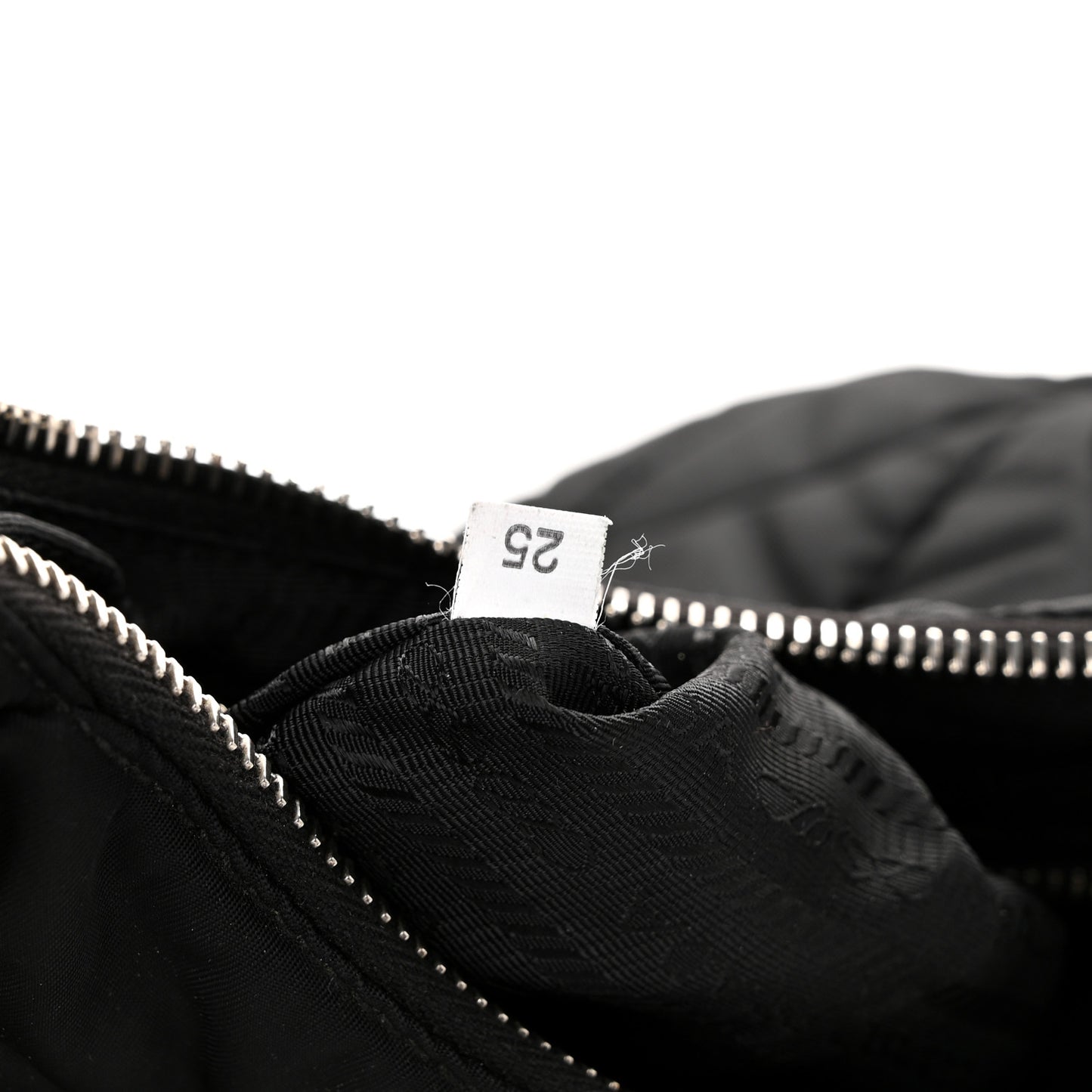 Re-Nylon Triangle Padded Patchwork Shoulder Bag Black