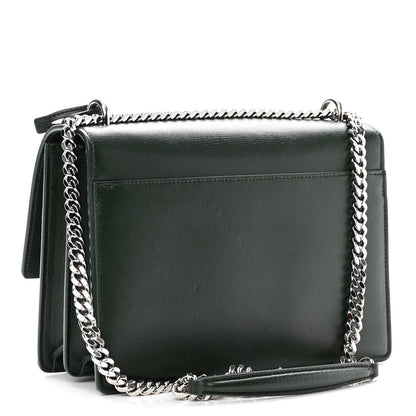 Saint Laurent Calfskin Medium Monogram Sunset Dark Green 2 of 9