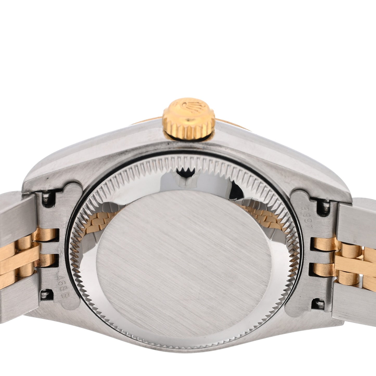 Stainless Steel 18K Yellow Gold Oyster Perpetual Datejust Watch Silver Roman 69173