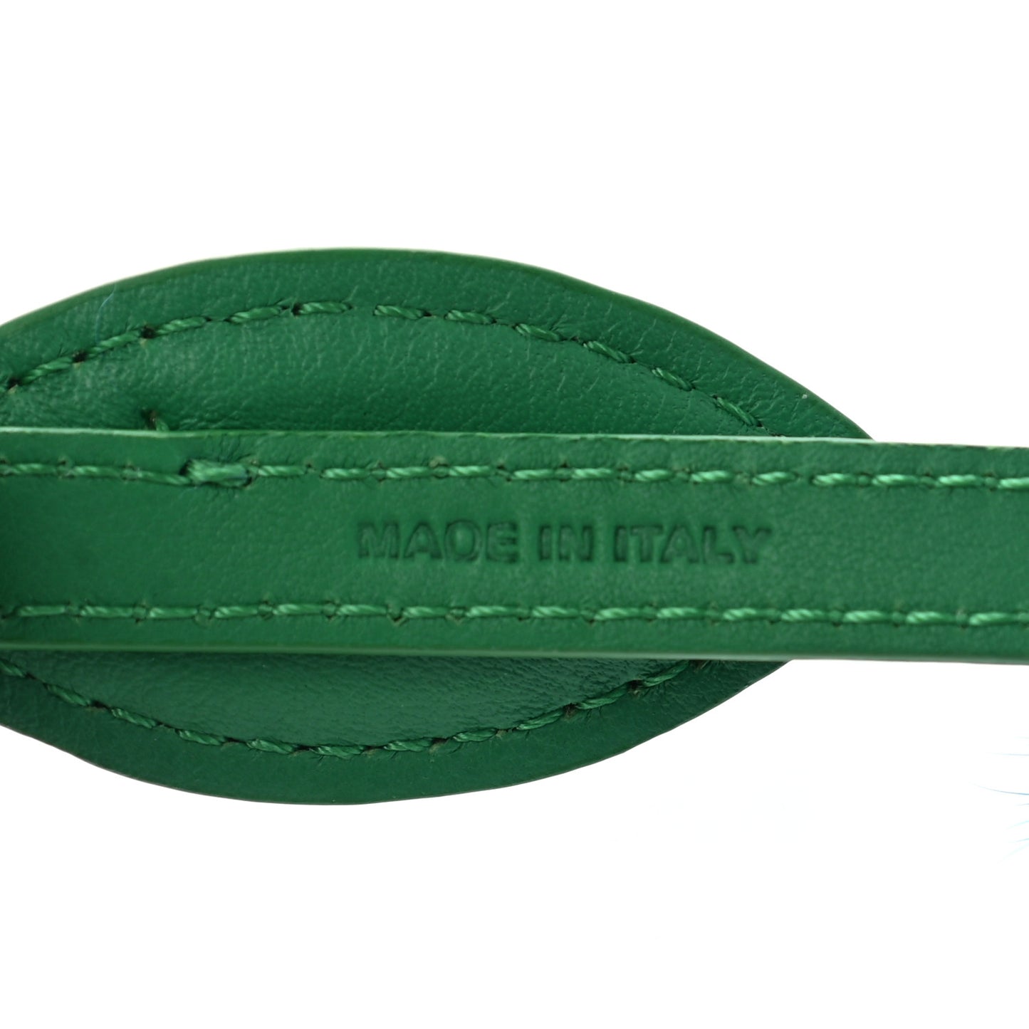 Mink Fur F is Fendi Cherry Bag Charm Green