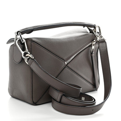 Loewe Calfskin Small Puzzle Bag Dark Taupe 3 of 9