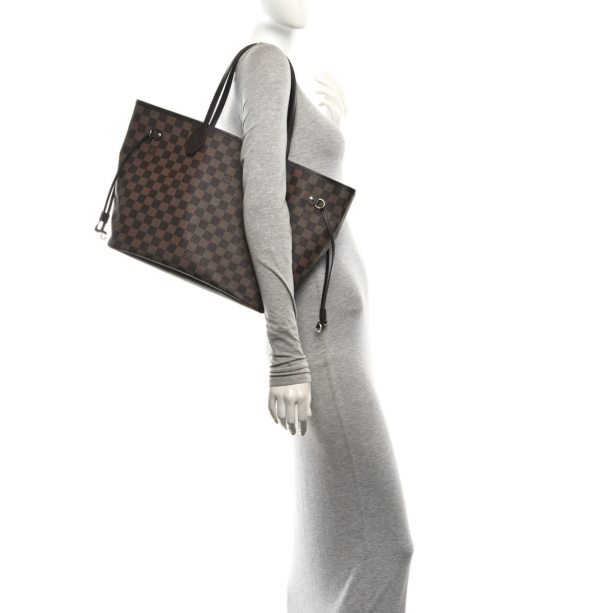 Damier Ebene Neo Neverfull MM Rose Ballerine