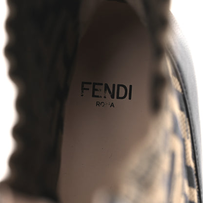 Fendi Nappa Microfiber Fabric FF Rockoko 55mm Sock Boots 37 Ebano Tobacco Black 9 of 9