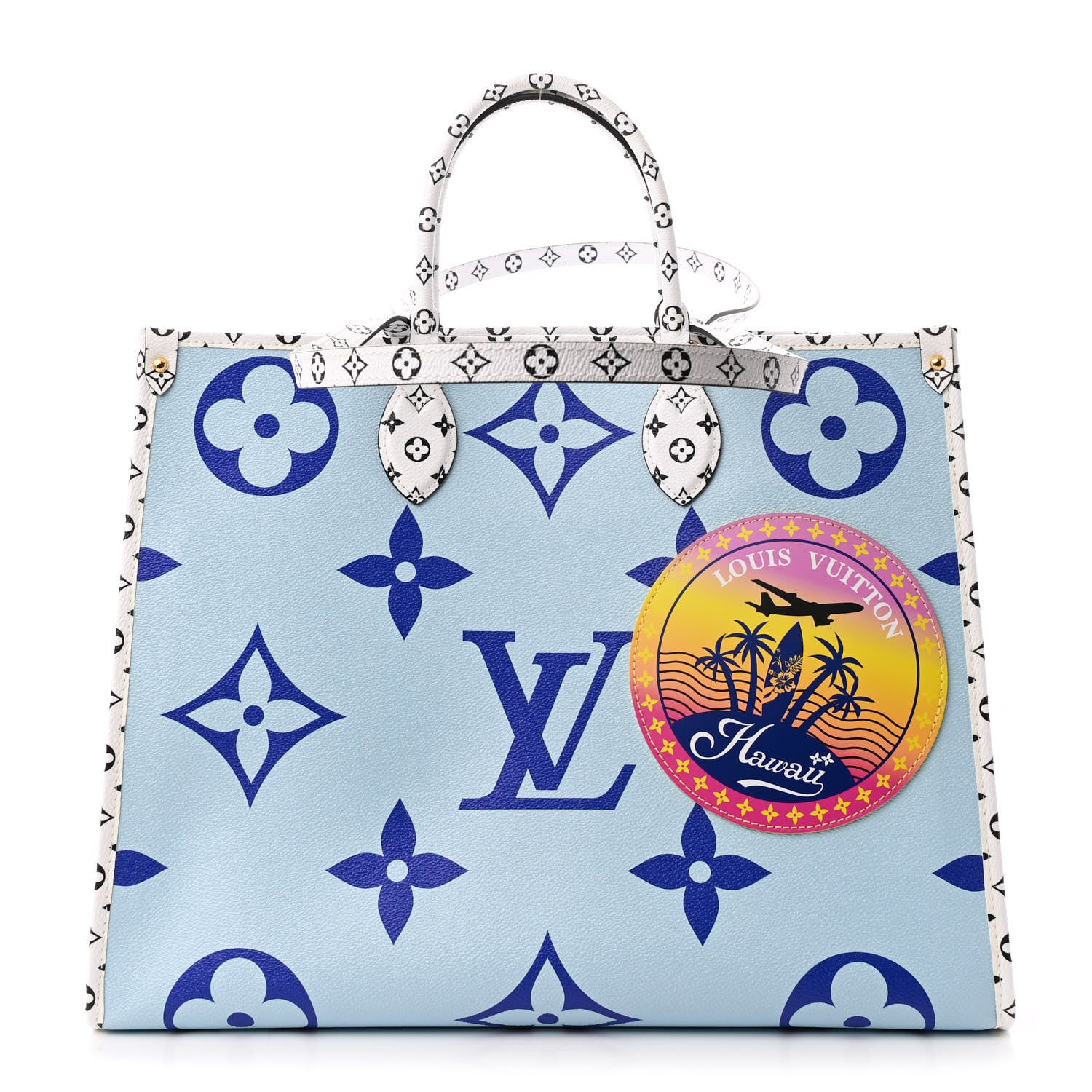 Louis Vuitton Monogram Giant Hawaii Onthego Blue 1 of 10