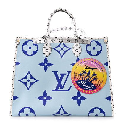 Louis Vuitton Monogram Giant Hawaii Onthego Blue 1 of 10