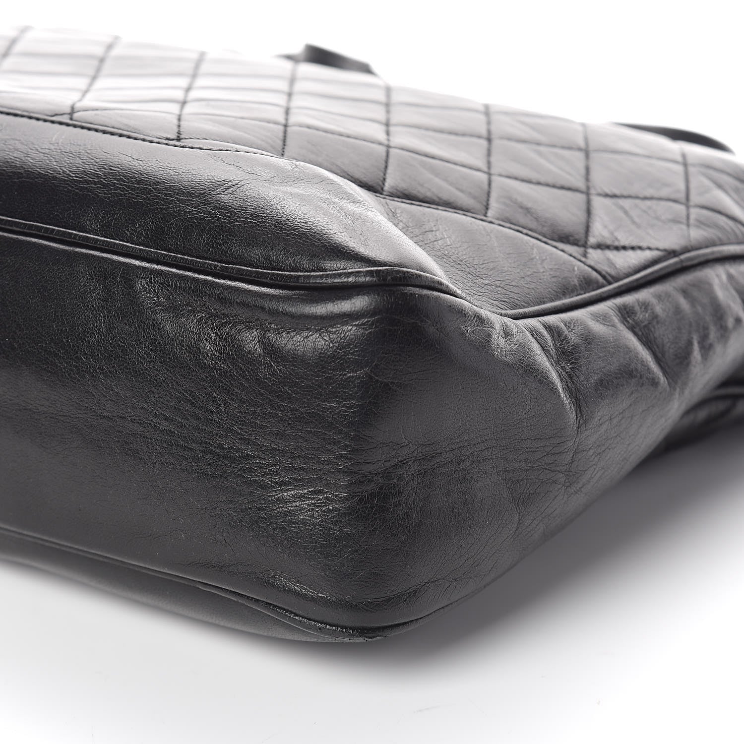 Chanel Lambskin Quilted Hobo Black 6 of 10
