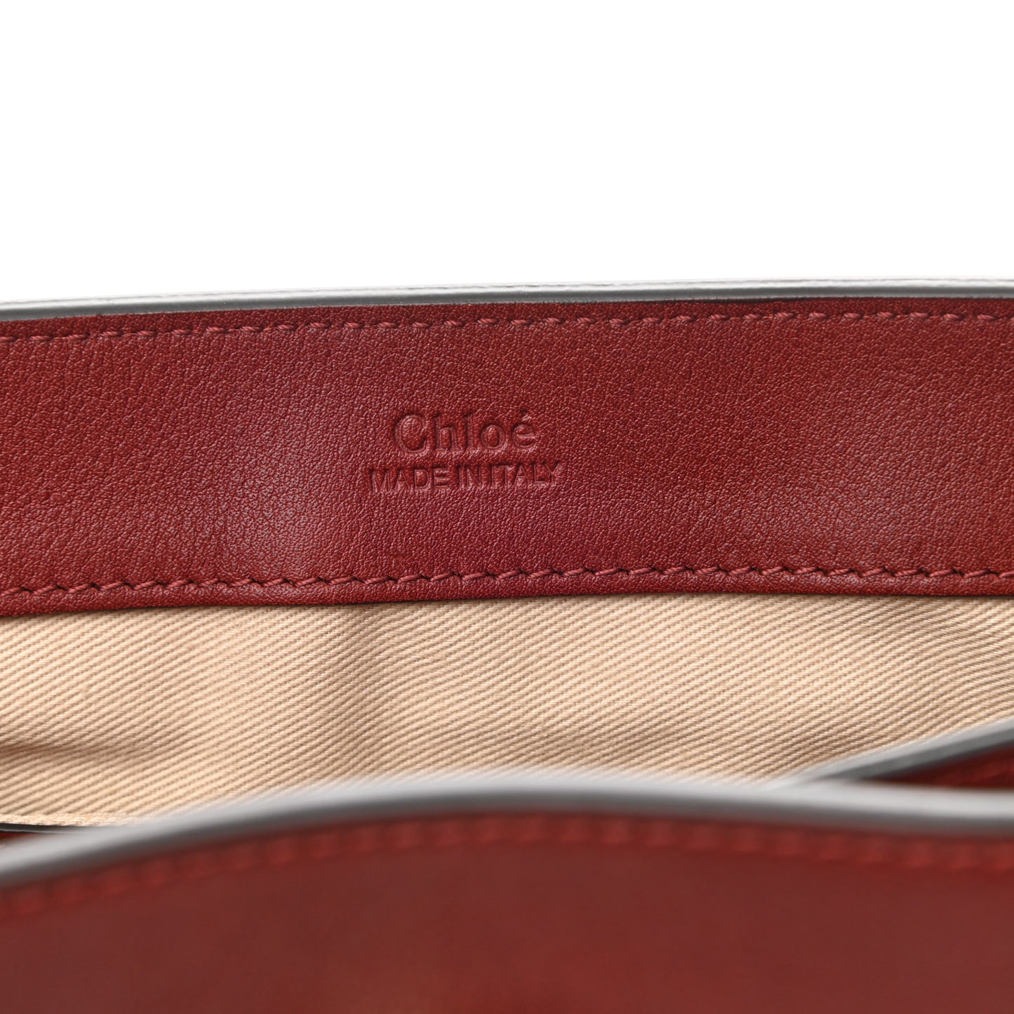 Calfskin Mini Faye Day Shoulder Bag Sienna Red