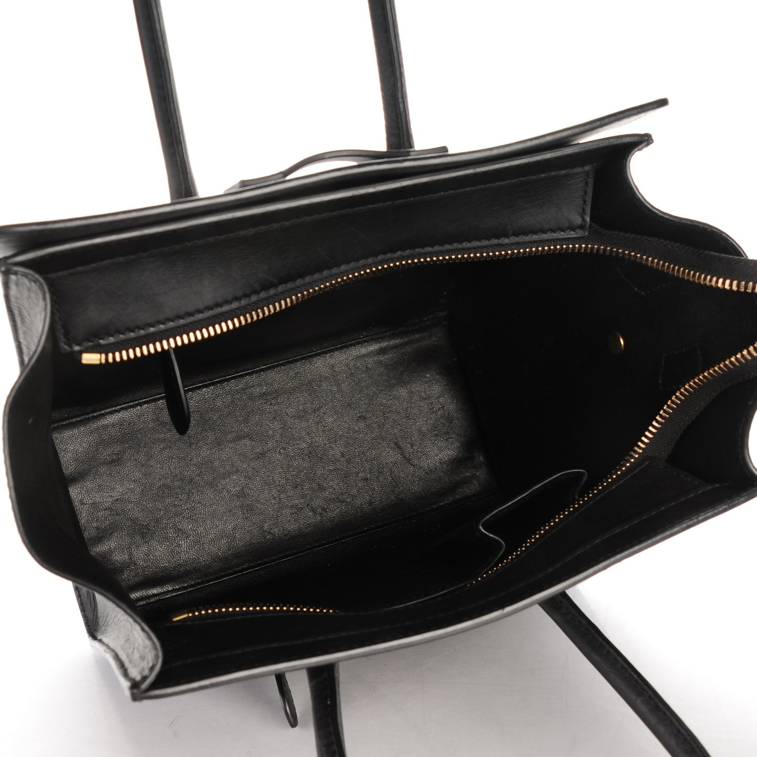Celine Smooth Calfskin Micro Luggage Black 5 of 10