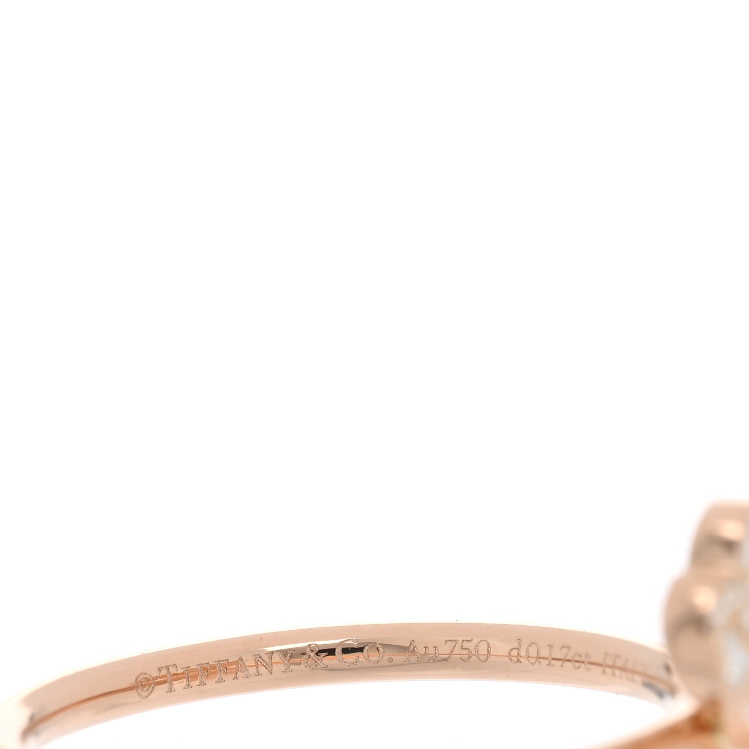 Tiffany 18K Rose Gold Diamond Paper Flowers Ring 49 5 4 of 5