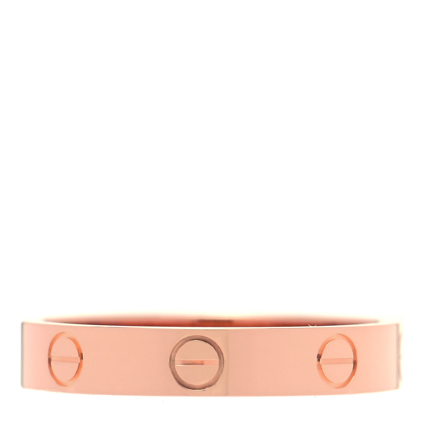 18K Pink Gold 4mm LOVE Wedding Band Ring 57 8