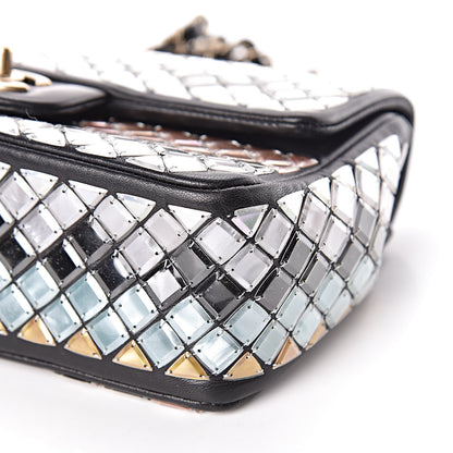 Chanel Lambskin Mosaic Small Flap Black Gold Light Blue 10 of 10