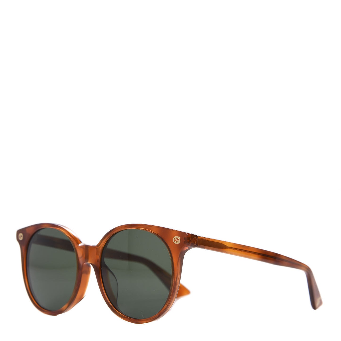Round Frame Sunglasses GG0091S Tortoise