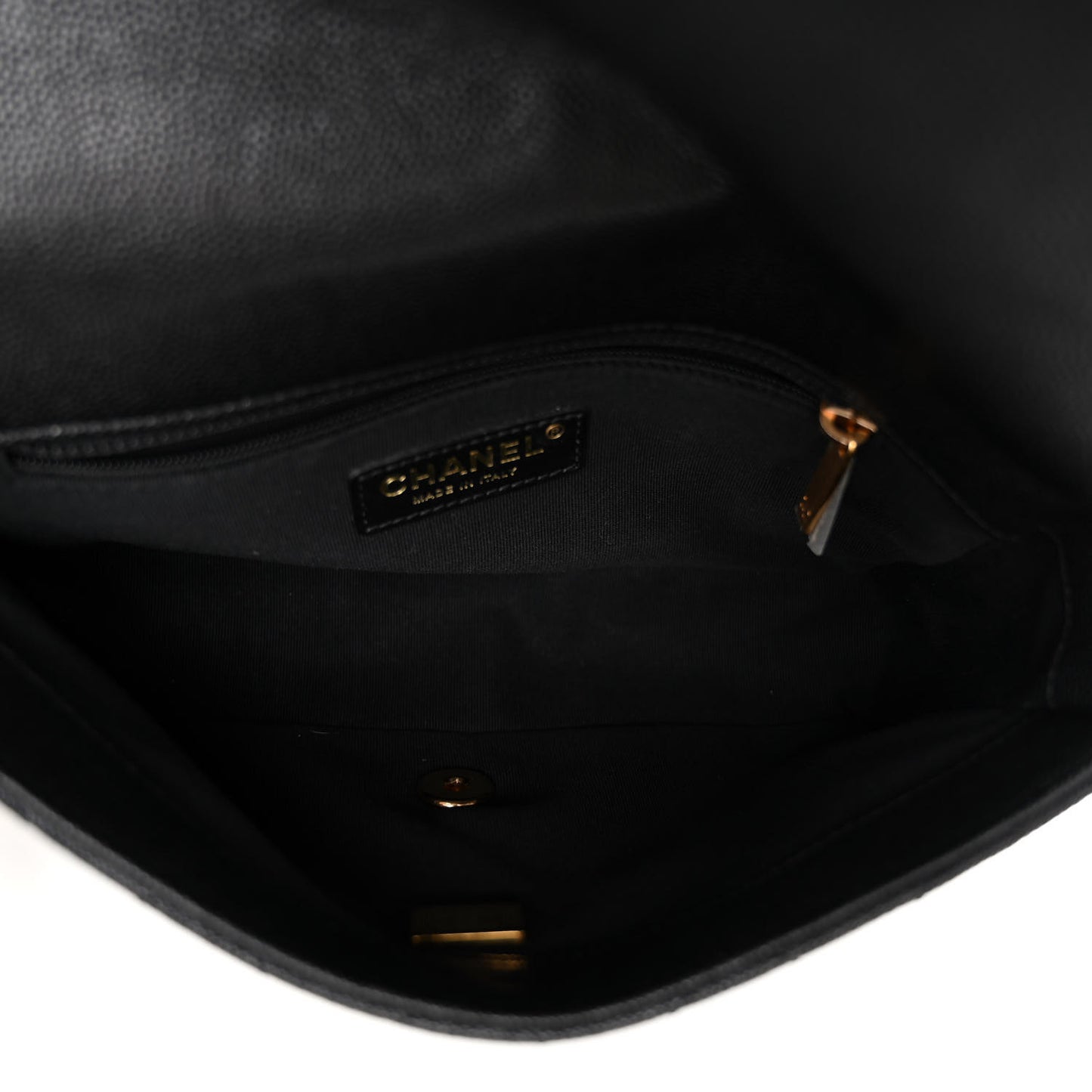 Caviar Quilted Small CC You Flap Black