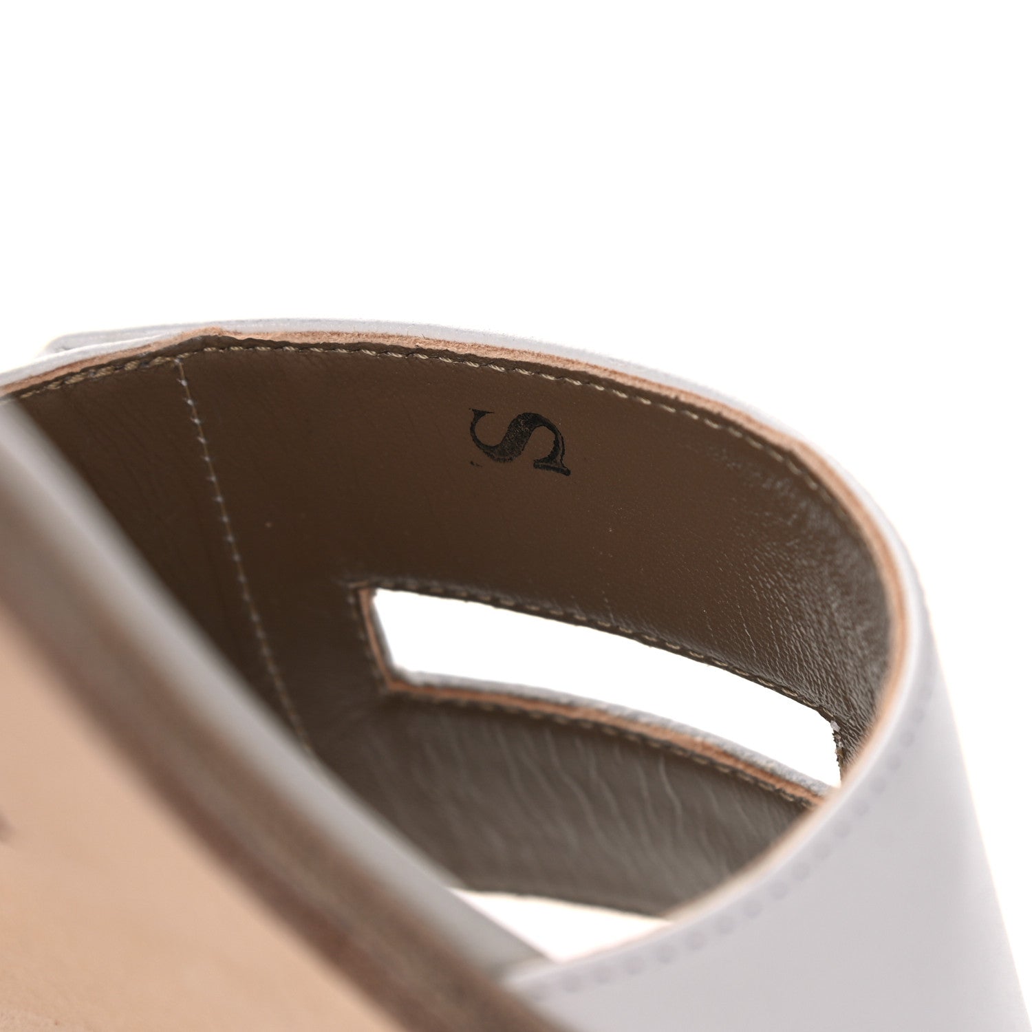 Hermes Calfskin View Sandals 37 White 9 of 12