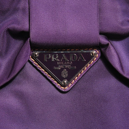 Prada Nylon Fiocco Bow Tote Viola 6 of 20
