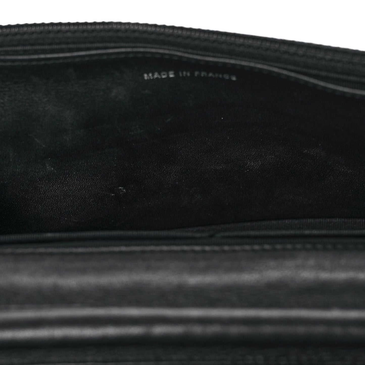 Patent Quilted Wallet On Chain WOC Black