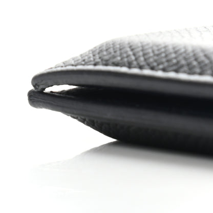 Hermes Epsom MC2 Euclide Card Holder Case Black Bleu Indigo 14 of 15
