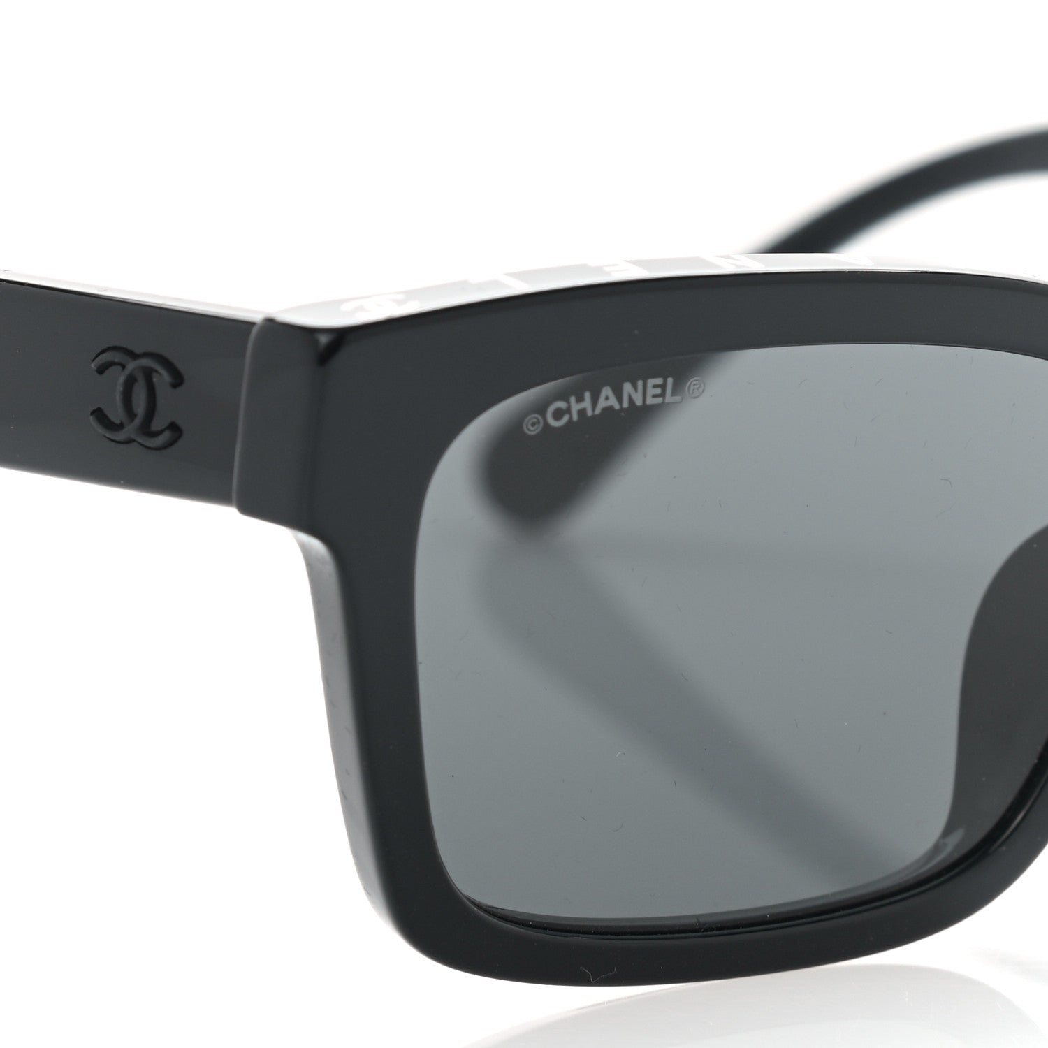 Chanel Acetate Square Sunglasses 5417-A Black 7 of 8