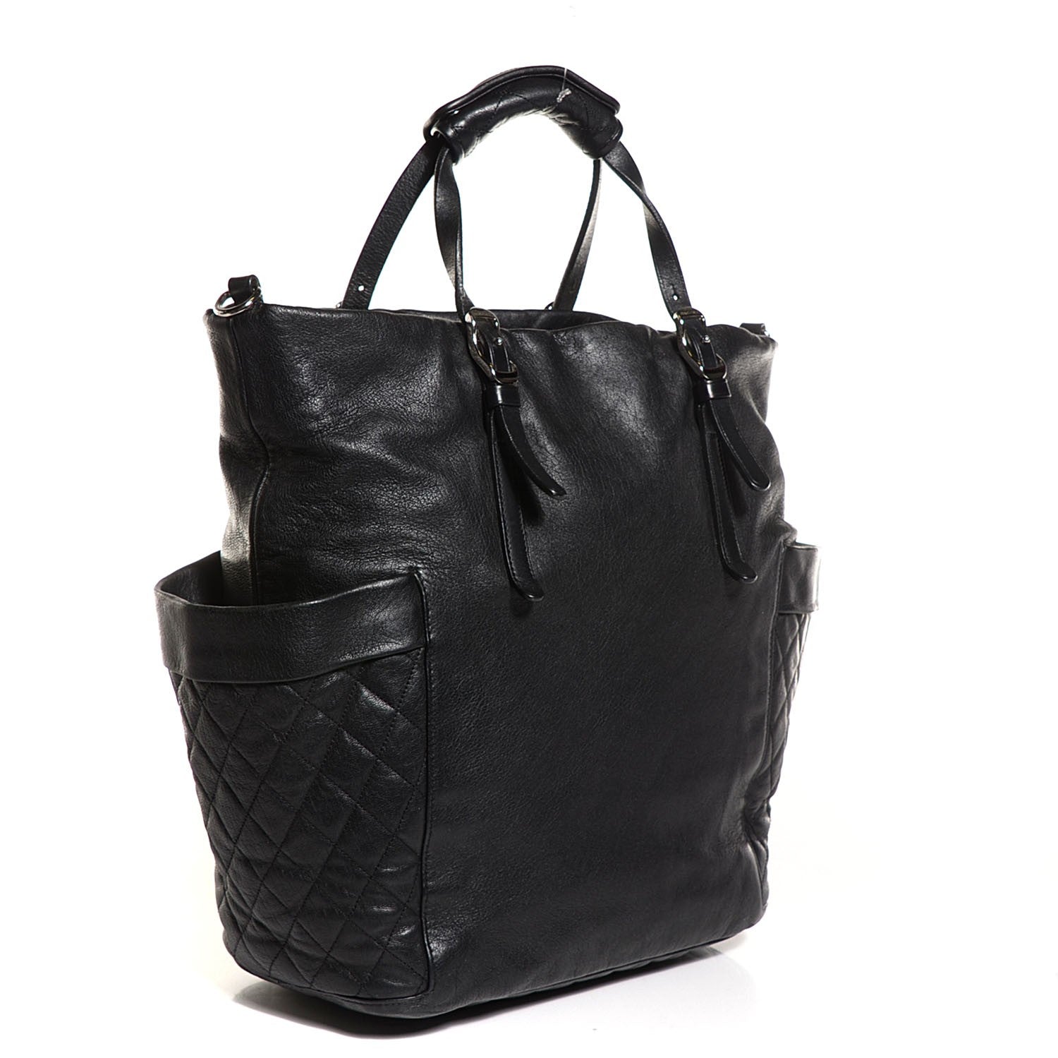 Jimmy Choo Lambskin Chain Embellished Blare Tote Black 3 of 8