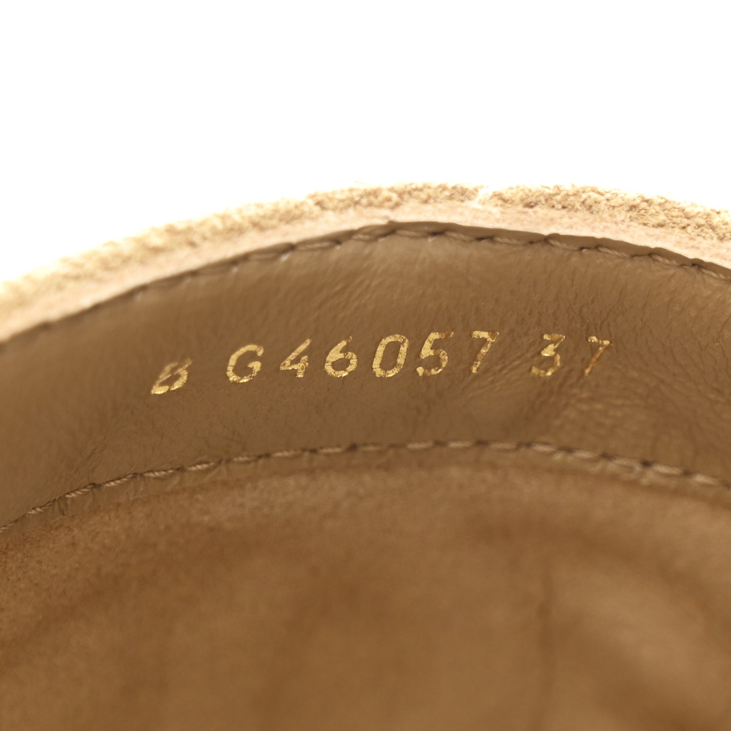 Suede Calfskin Lambskin Quilted CC Mules 37 Beige Black