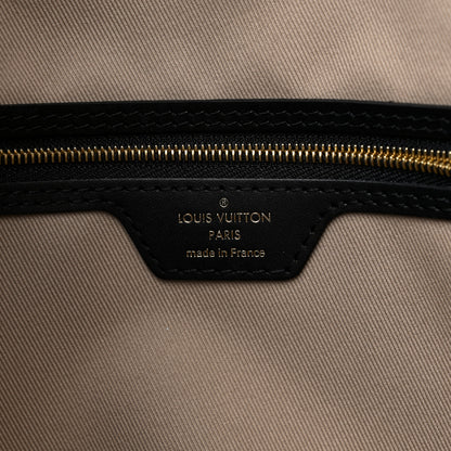 Louis Vuitton Cotton Monogram Embroidered Neverfull MM Beige Black 7 of 9