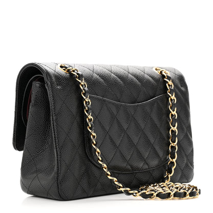 Chanel Caviar Quilted Medium Double Flap Black 3 of 13