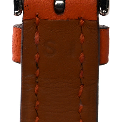 Hermes Swift 21mm Heure H Hour Watch Strap Orange 4 of 4