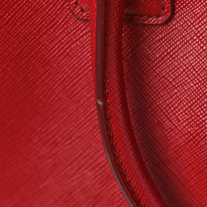 Prada Saffiano Lux Large Tote Fuoco 10 of 11