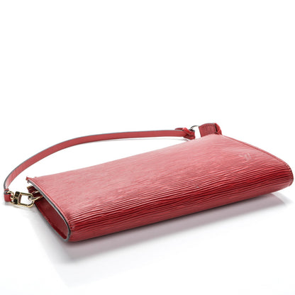 Louis Vuitton Epi Pochette Accessories 24 Castillan Red 4 of 10