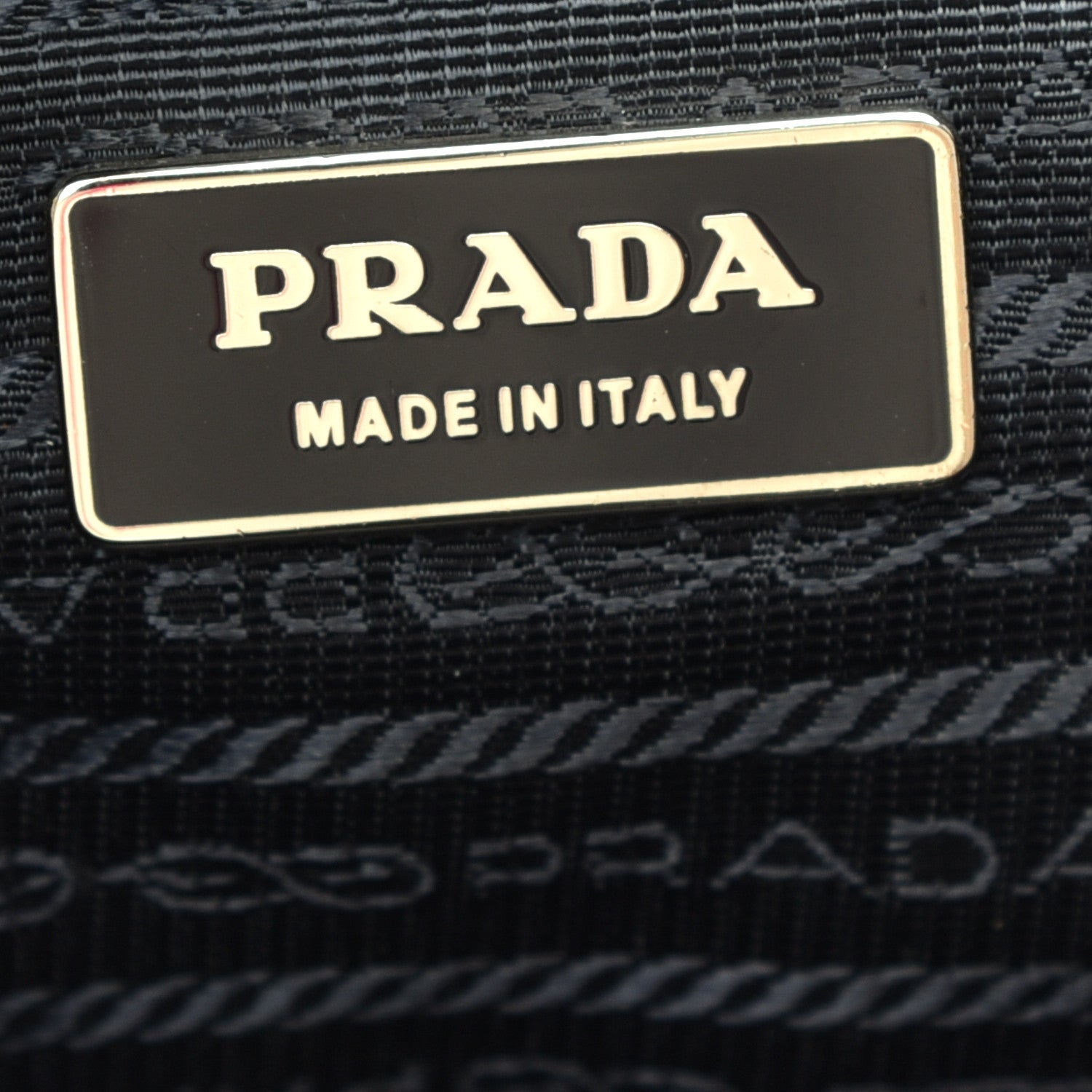 Prada Tessuto Nylon Nappa Soft Drawstring Tote Navy Black 6 of 8
