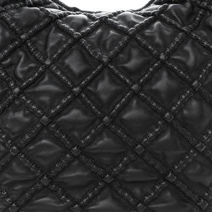 Chanel Quilted Lambskin Hidden Chain Hobo Black 8 of 11