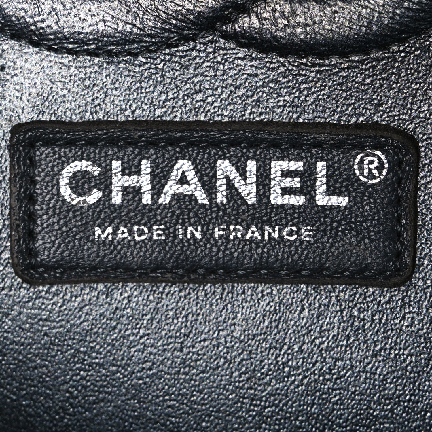 Chanel Iridescent Caviar Chevron Quilted Medium Double Flap Black 6 of 11