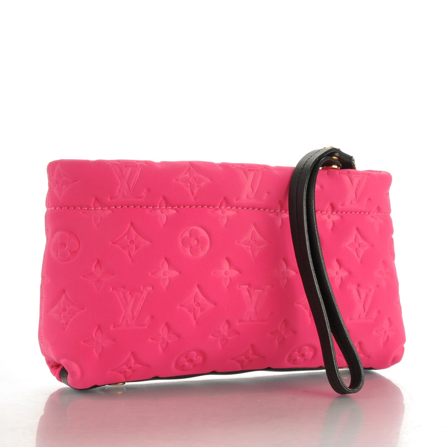 Louis Vuitton Monogram Scuba Clutch Pochette Fuchsia 3 of 7
