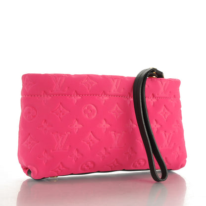 Louis Vuitton Monogram Scuba Clutch Pochette Fuchsia 3 of 7