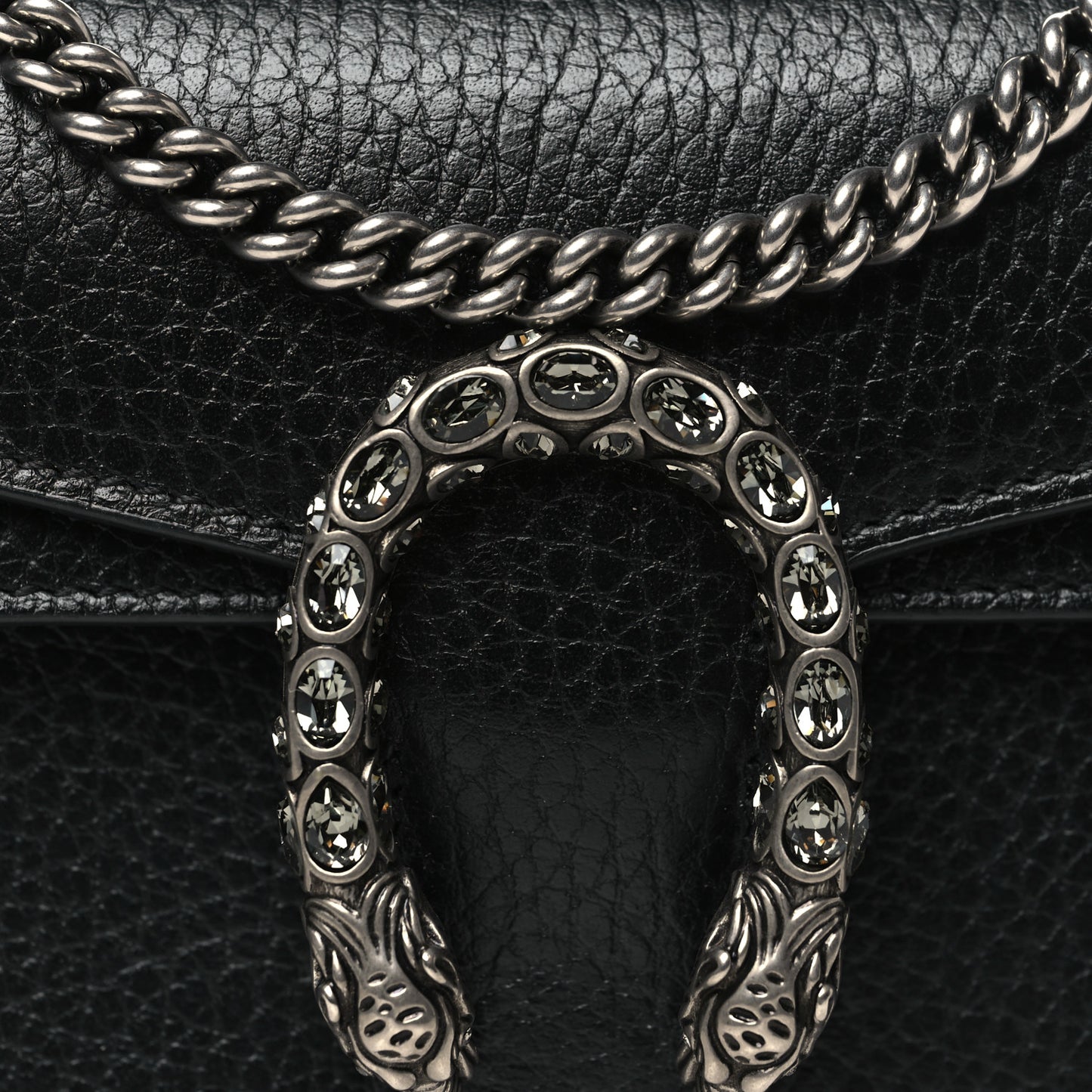 Calfskin Super Mini Dionysus Shoulder Bag Black