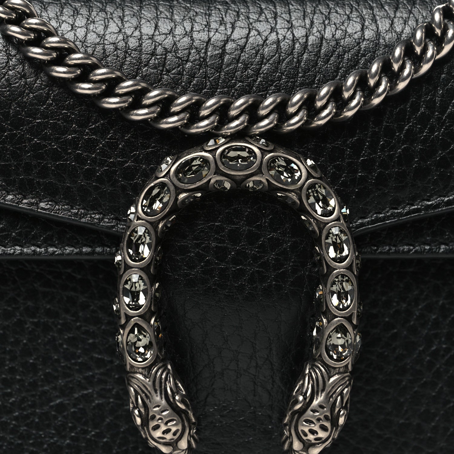 Gucci Calfskin Super Mini Dionysus Shoulder Bag Black 7 of 9