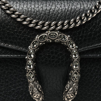 Gucci Calfskin Super Mini Dionysus Shoulder Bag Black 7 of 9