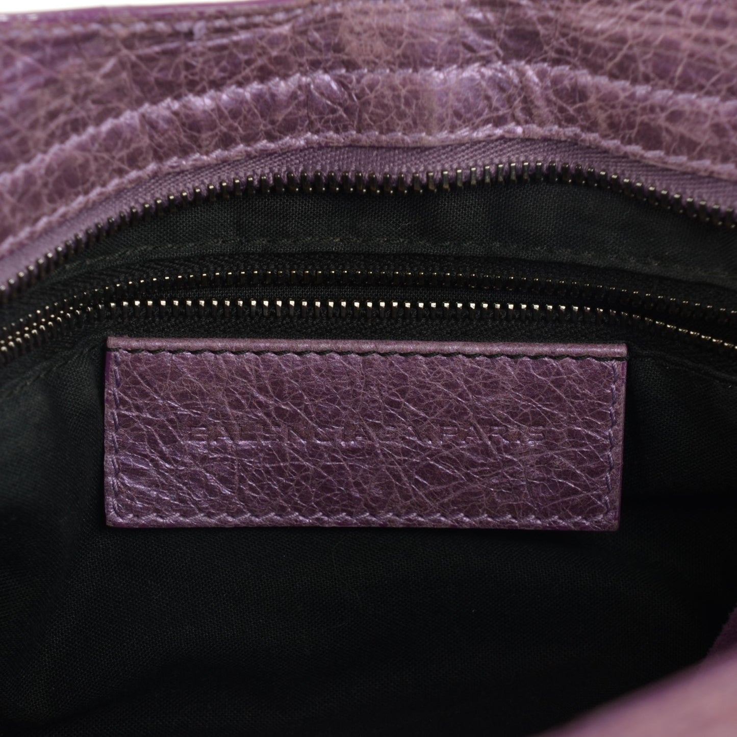Metallic Agneau Classic Hardware City Purple